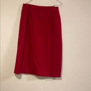 Elegant Red Women's Skirt